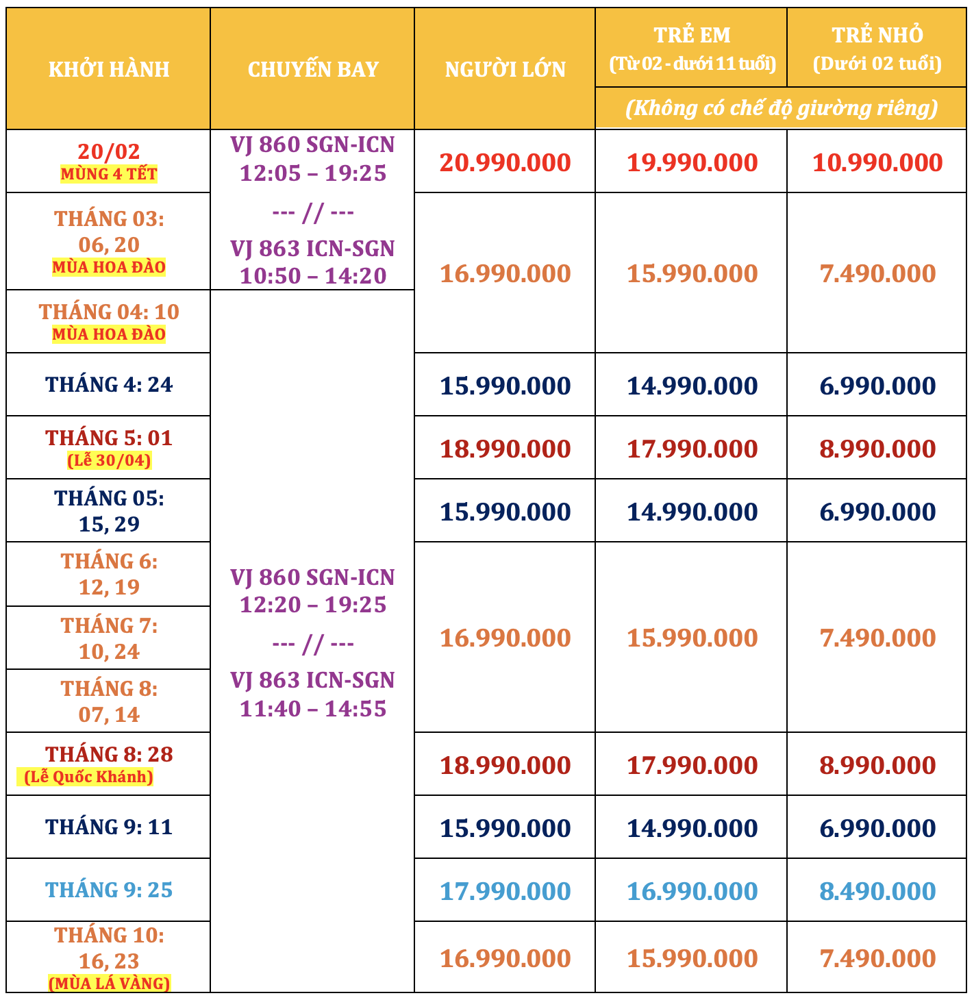 SEOUL - ĐẢO NAMI - EVERLAND - 5N4Đ - BAY VIETJET AIR 2026 Tour Du Lịch Hàn Quốc-1