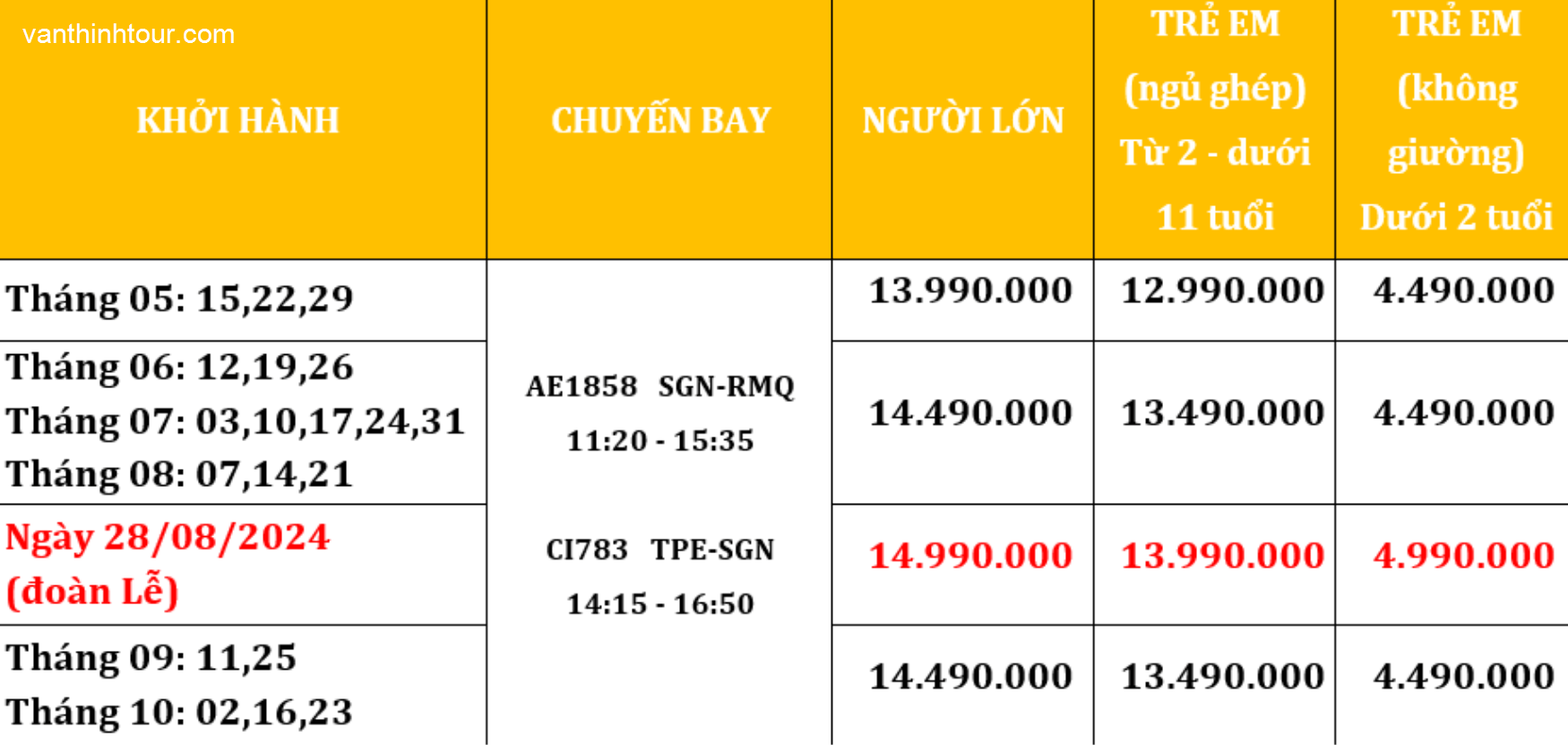 TOUR ĐÀI LOAN | ĐÀI TRUNG - CAO HÙNG - ĐÀI BẮC 5N4Đ - BAYCI Tour Du Lịch Đài Loan-1
