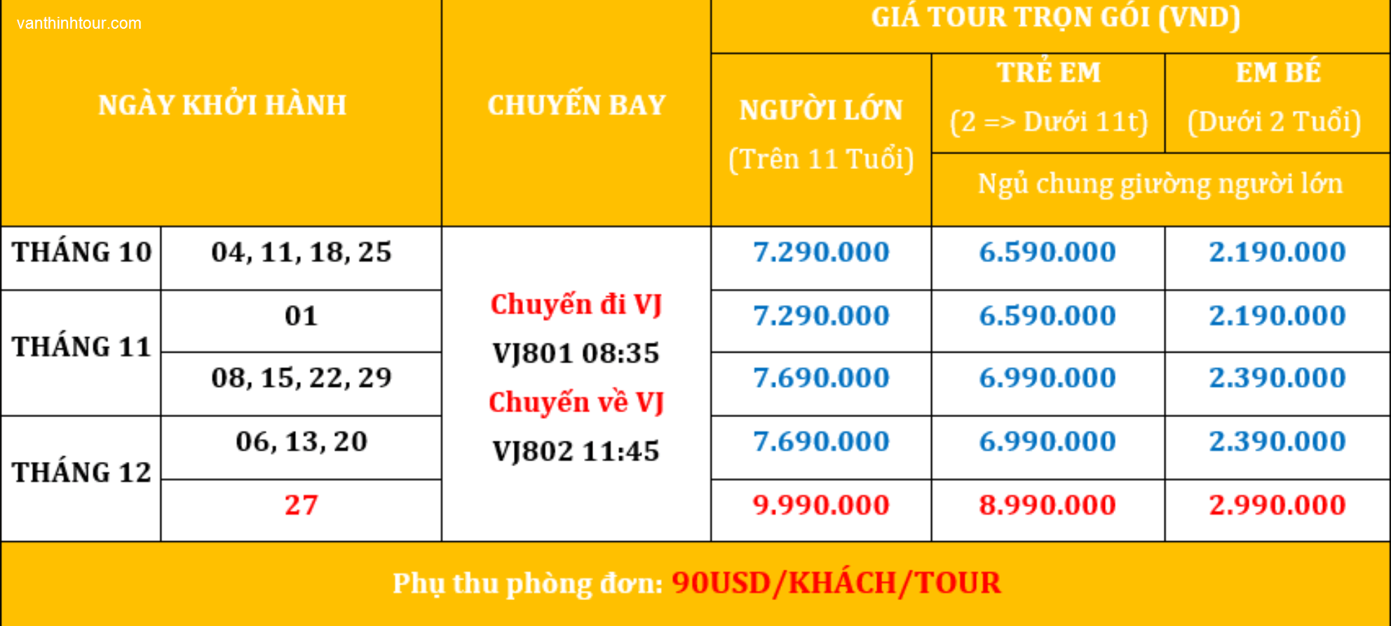 TOUR THÁI LAN | BANGKOK - PATTAYA 5N4Đ - BAY SÁNG QUÝ 4 Tour Du Lịch Thái Lan-1