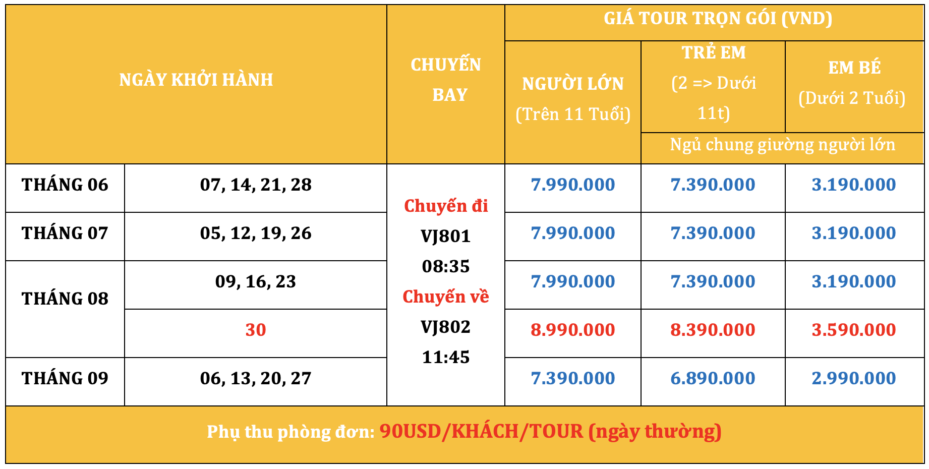 BANGKOK - PATTAYA 5N4Đ - KHỞI HÀNH THỨ BẢY HÀNG TUẦN Tour Du Lịch Thái Lan-1